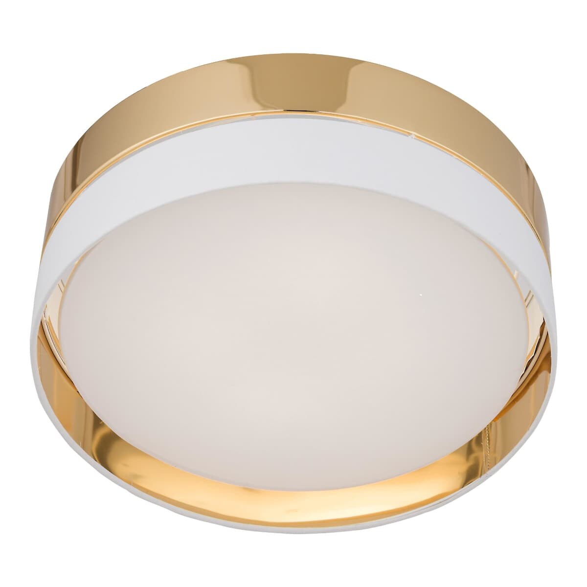 Okrągła lampa sufitowa glamour Hilton 4772 TK Lighting biała złota