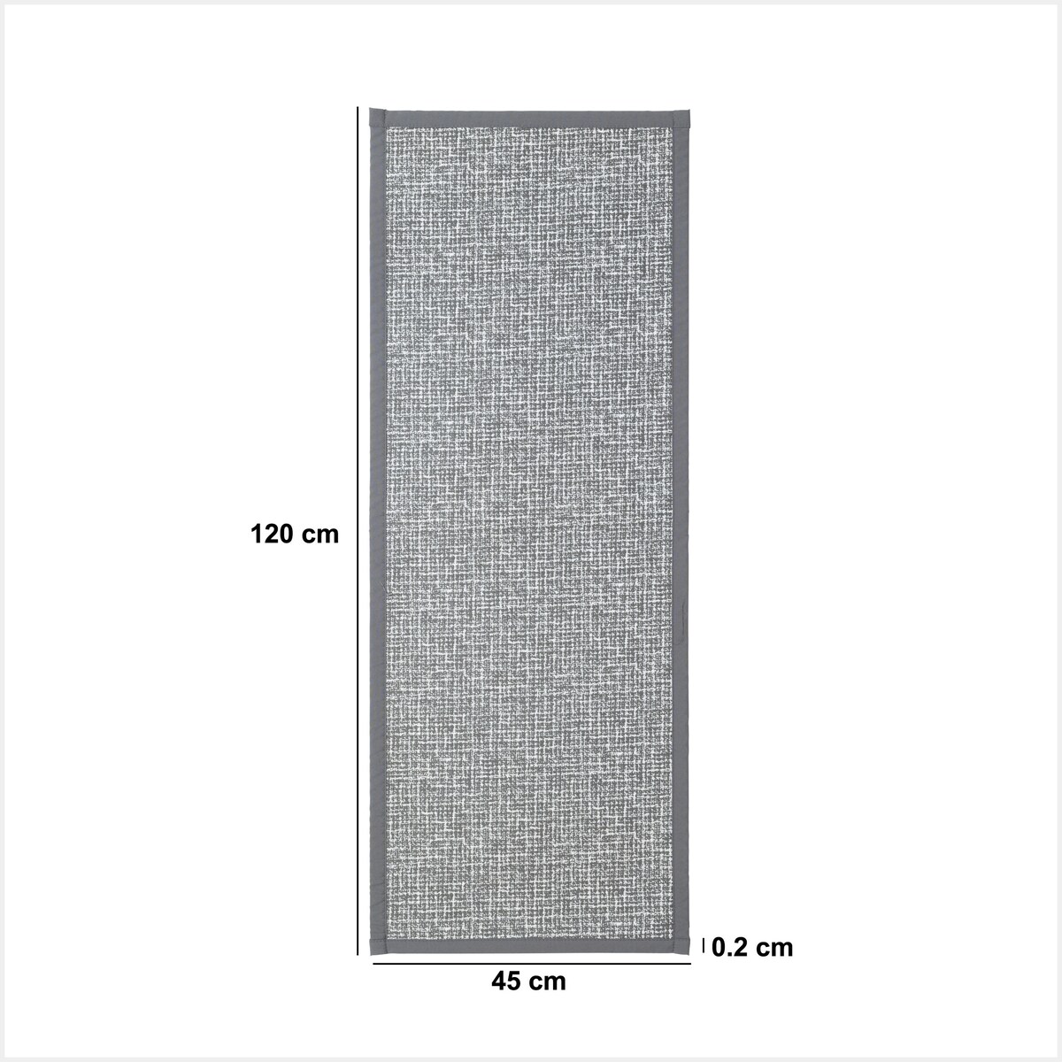 Podłużny chodnik do przedpokoju pleciony, 120 x 45 cm