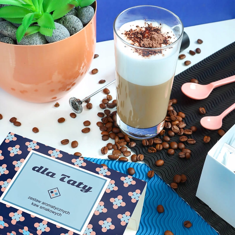 PREZENT UPOMINEK NA DZIEŃ TATY OJCA ZESTAW 20 KAW SMAKOWYCH DLA TEŚCIA