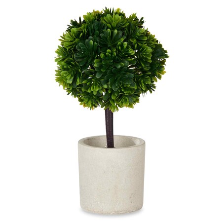 Sztuczny krzew ozdobny w ceramicznej doniczce, 24 cm