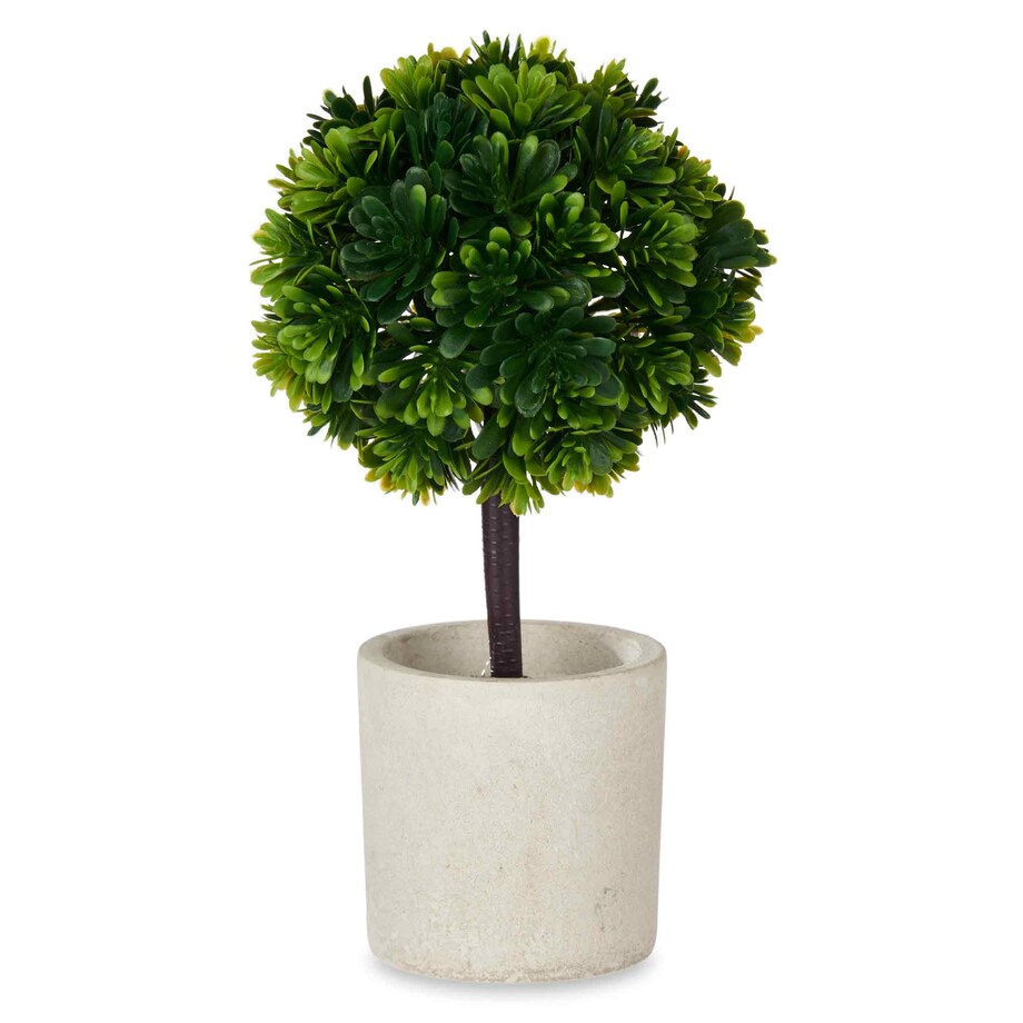 Sztuczny krzew ozdobny w ceramicznej doniczce, 24 cm