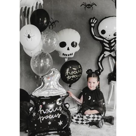 Balon foliowy Czaszka, 36x41 cm, mix