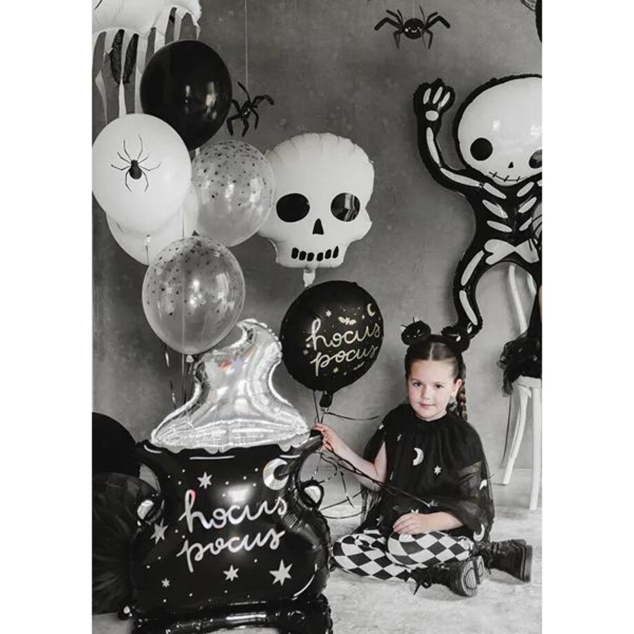 Balon foliowy Czaszka, 36x41 cm, mix