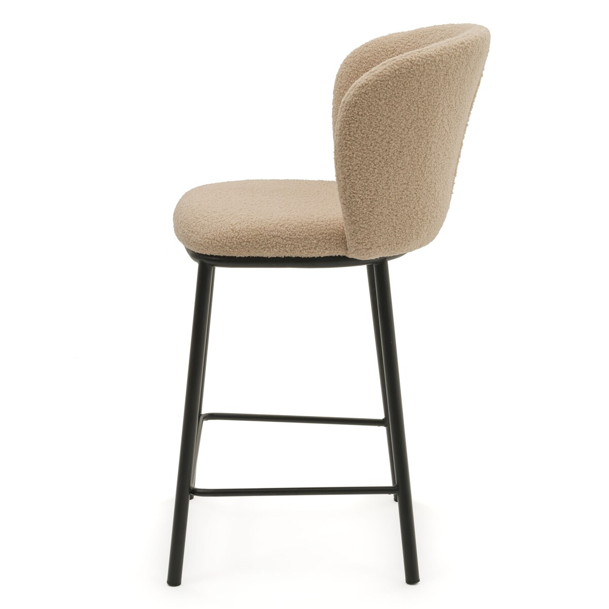 HOKER TAPICEROWANY BOUCLE TEDDY DO SALONU JADALNI BAROWY NOWOCZESNY BARI