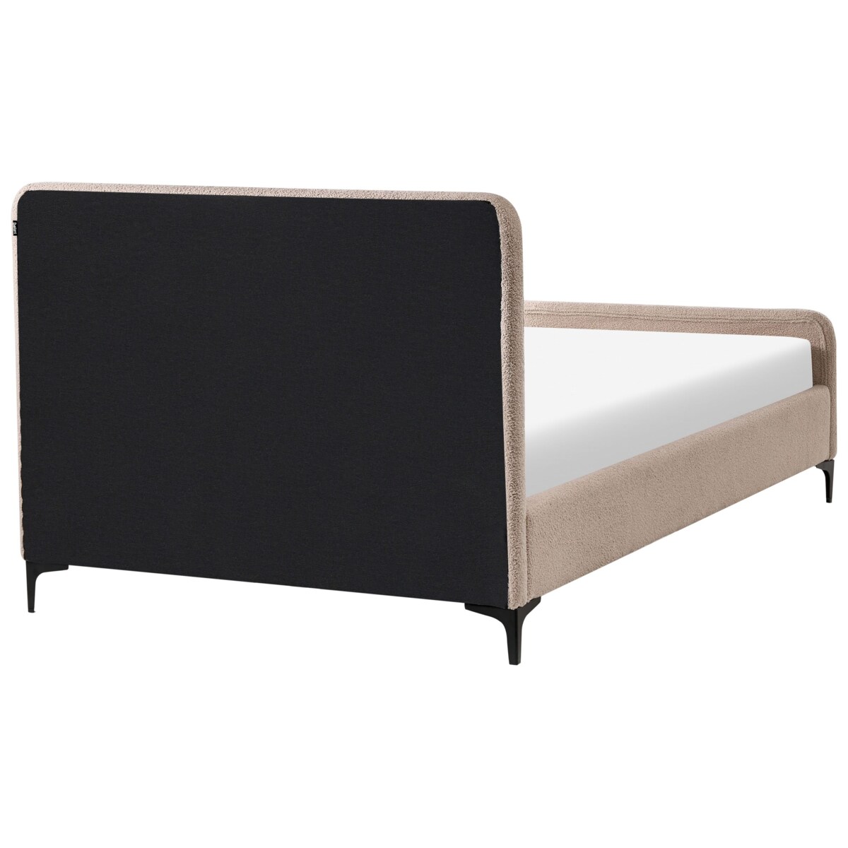 Łóżko Boucle LUNAN 120 x 200 cm Beżowy