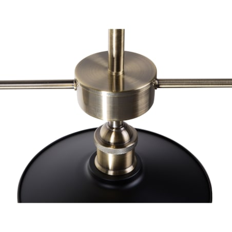 Lampa wisząca 3-punktowa metalowa czarna MONTONE