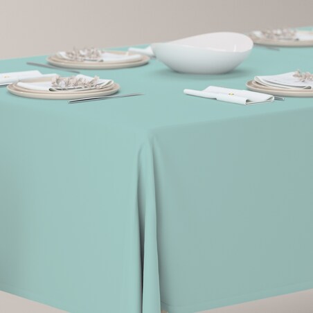 Obrus prostokątny 130 x 210 cm jasny turkus