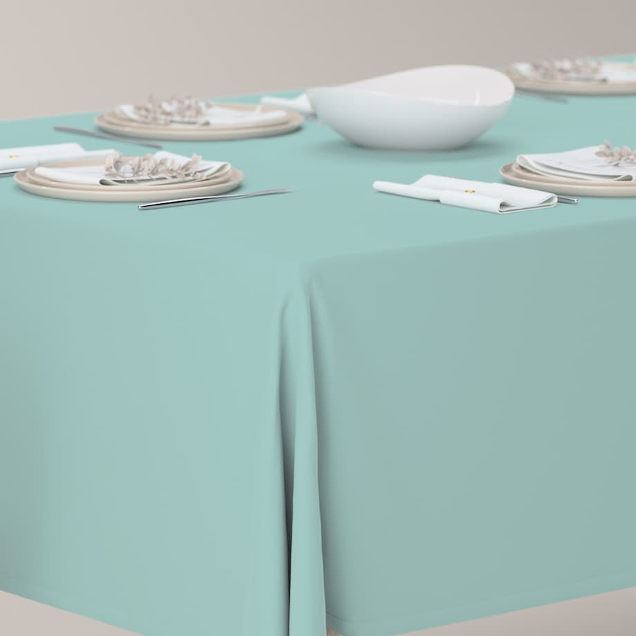 Obrus prostokątny 130 x 210 cm jasny turkus