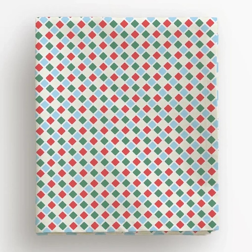 Obrus świąteczny - Świąteczna kratka 140x140 cm