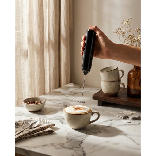 Spieniacz do mleka SHP FOAM czarny