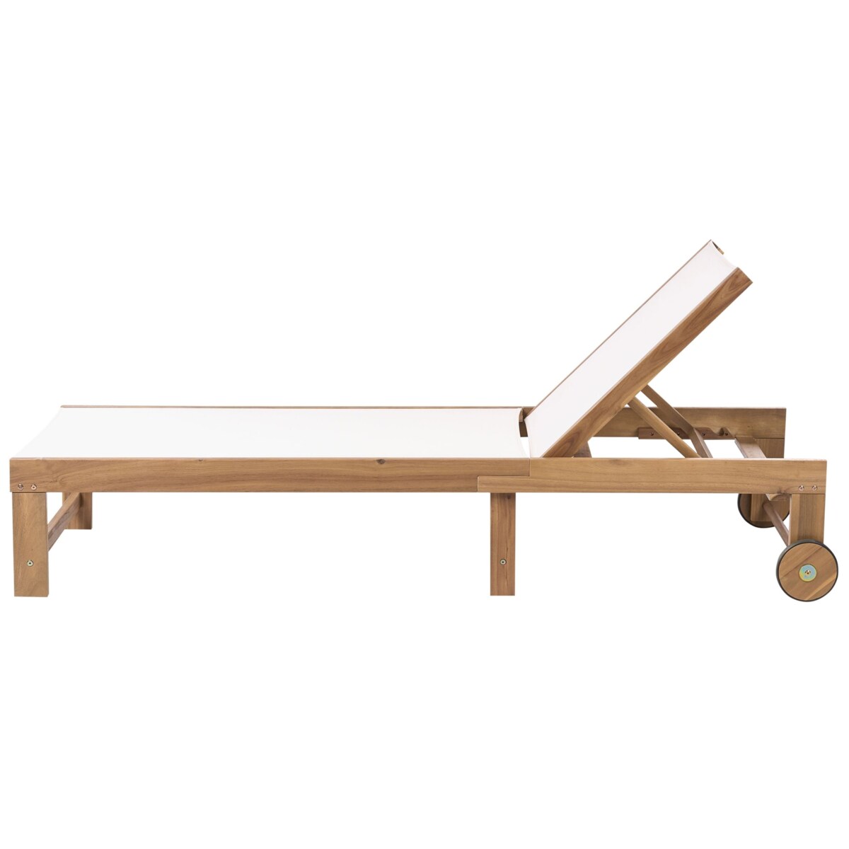 Leżak ogrodowy PEDESINA Drewno akacjowe Beżowy