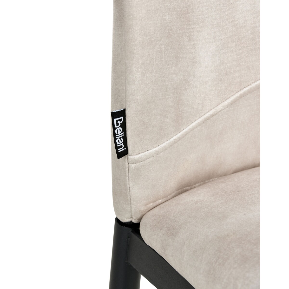 Zestaw 4 krzeseł do jadalni ROCHEPORT Jasnobeżowy