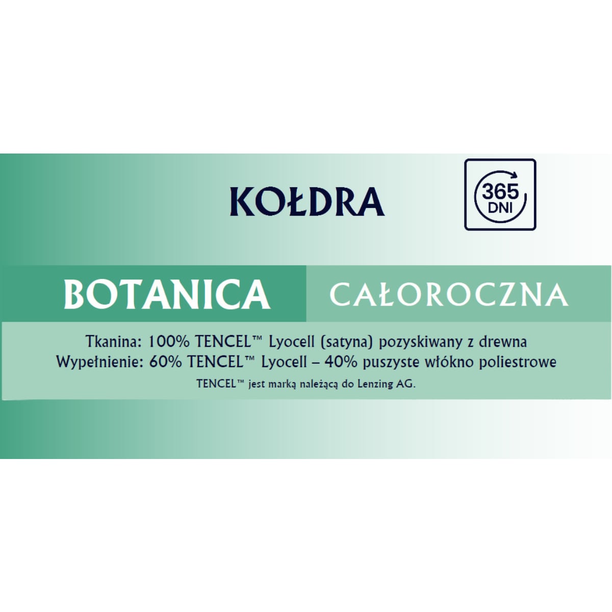 Kołdra całoroczna 160x200 BOTANICA Senna Home naturalna
