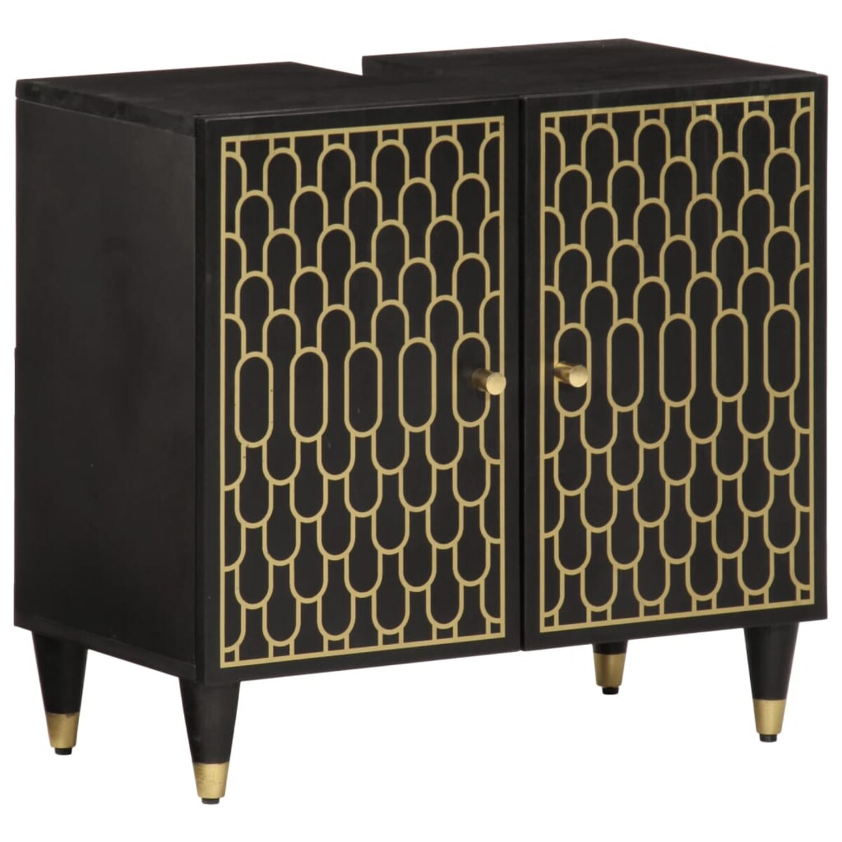 vidaXL 2-cz. zestaw mebli łazienkowych, lite drewno mango