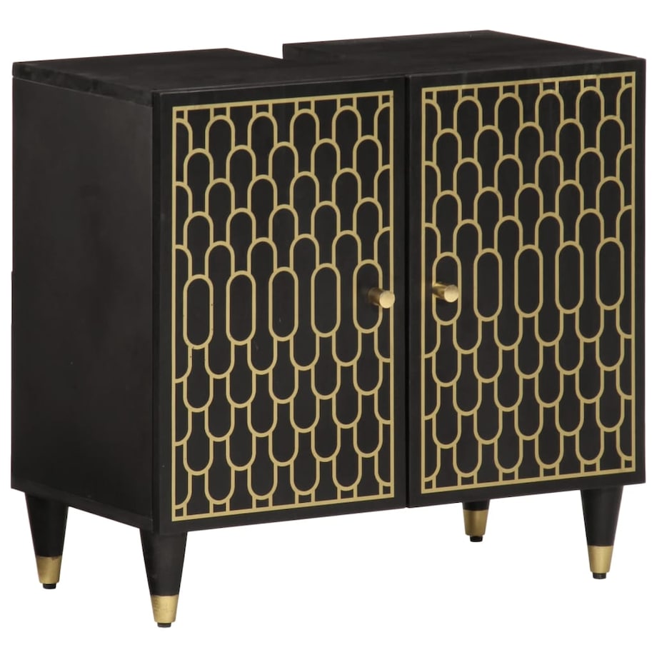 vidaXL 2-cz. zestaw mebli łazienkowych, lite drewno mango