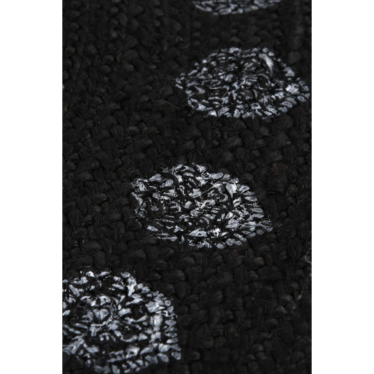 Dywan okrągły Juta Flow Black Eye 150x150 cm