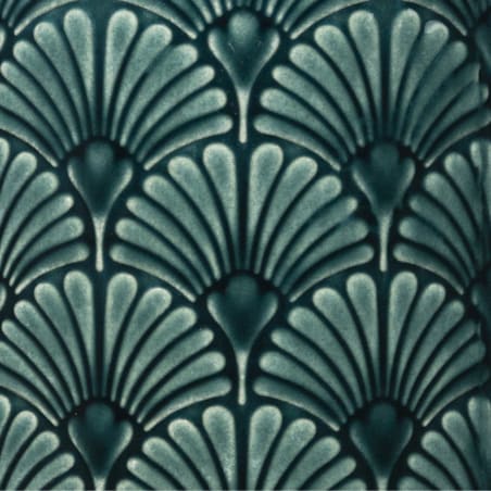 Wazon ceramiczny ze zdobieniem 21x12,5x12,5 cm VINTAGE granatowy