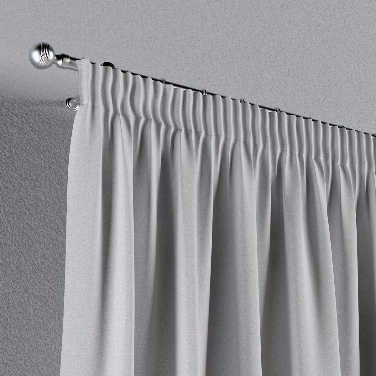 Zasłona na taśmie marszczącej 1 szt. 130x245 szary