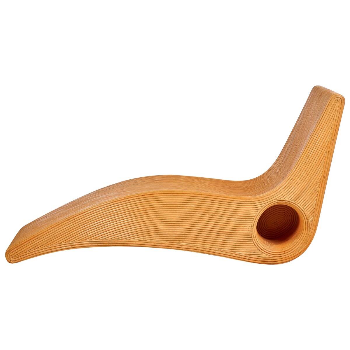 Leżak Rattan Jasne drewno AIROLE