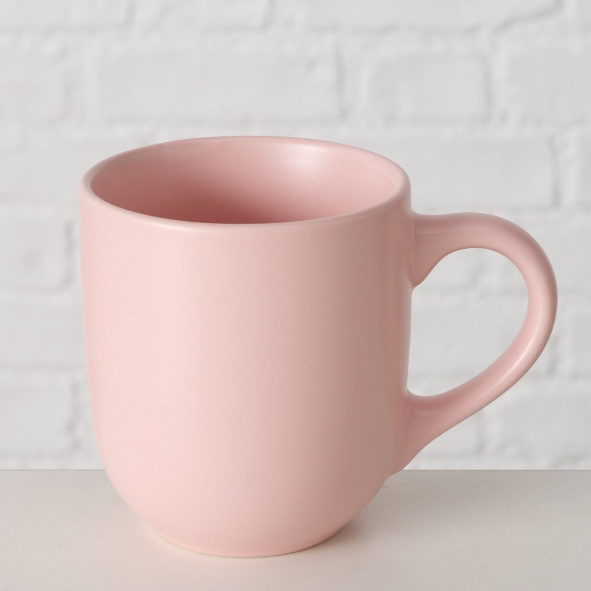 Różowy ceramiczny kubek PASTELL, 300 ml