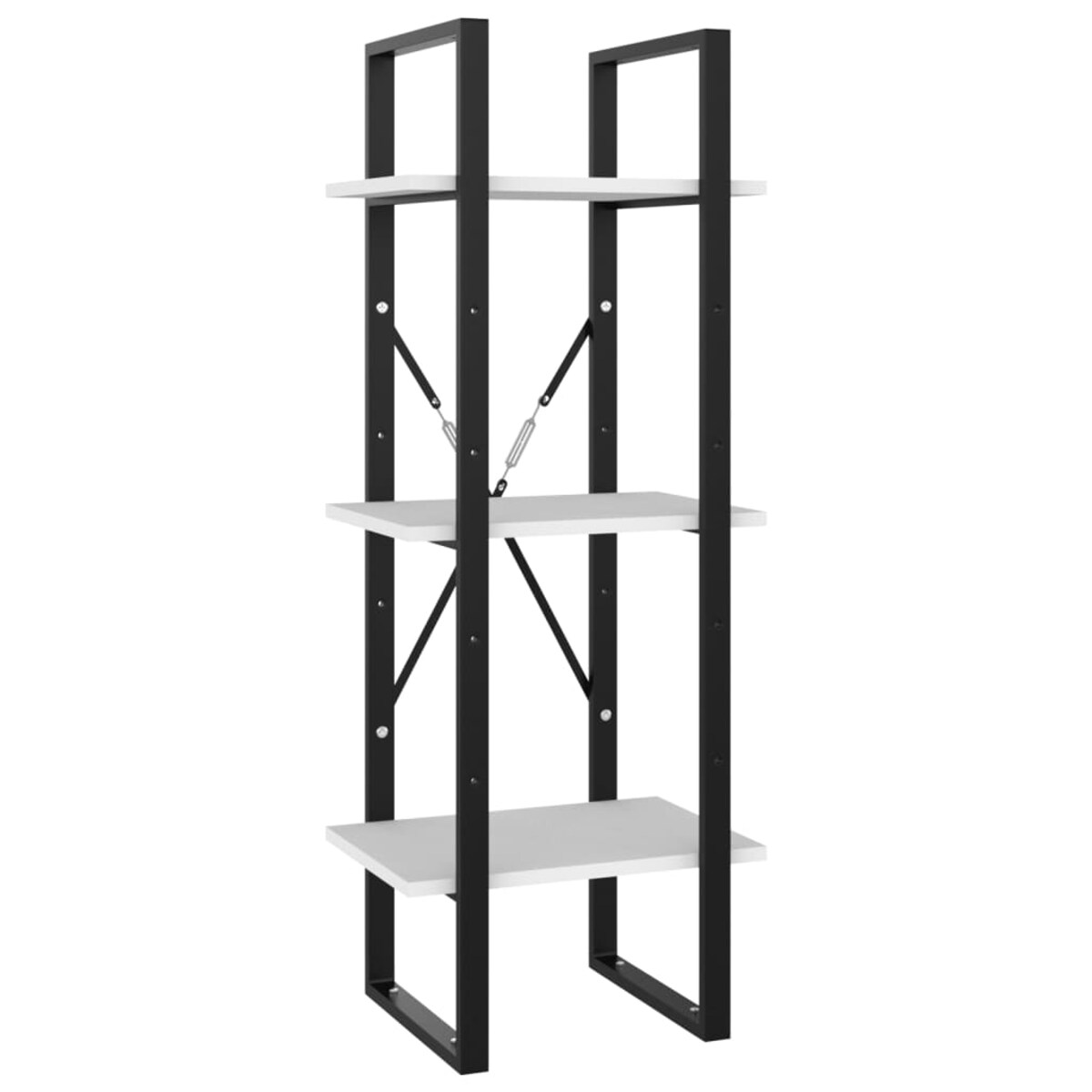 vidaXL Regał na książki, biały, 40x30x105 cm, materiał drewnopochodny