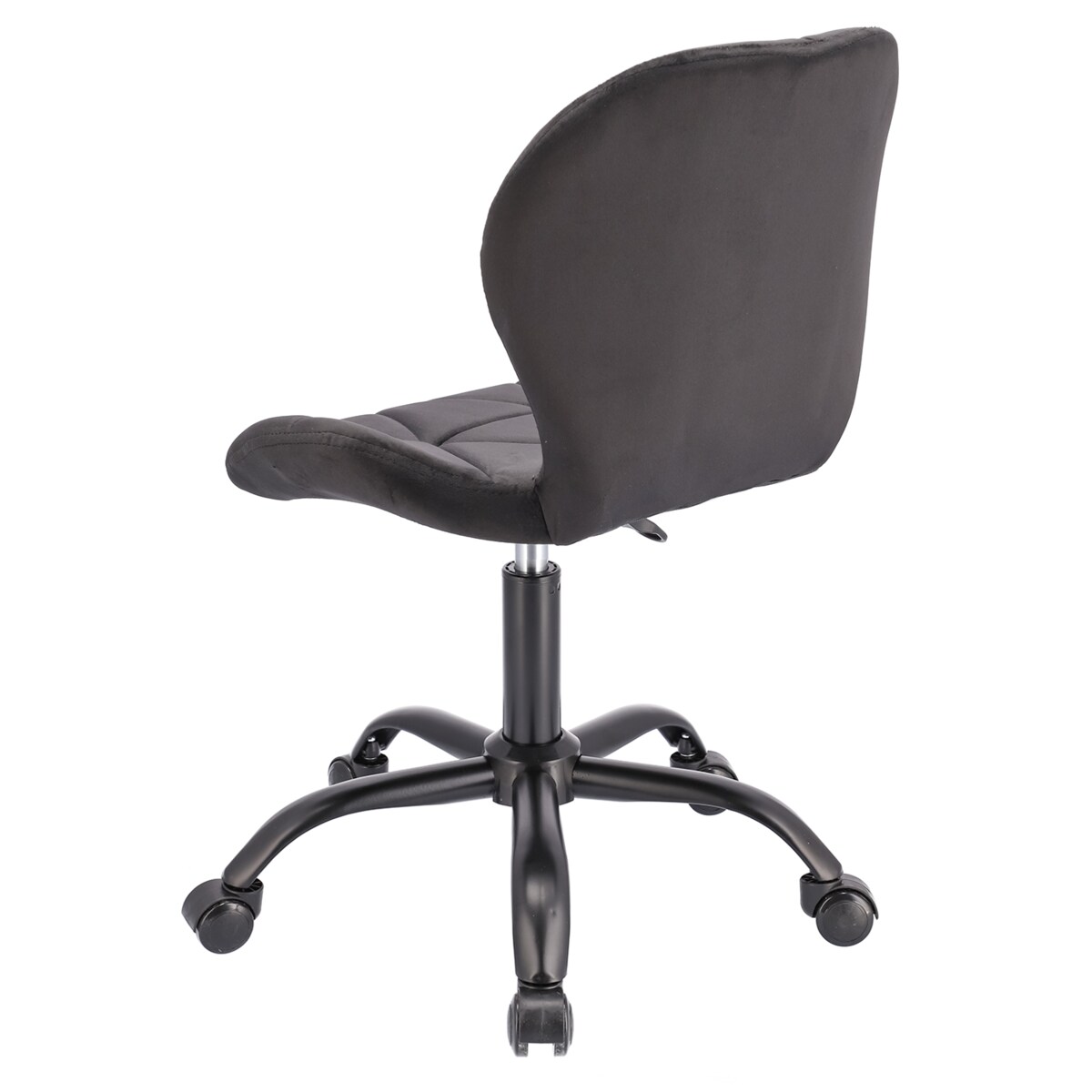 Krzesło biurowe welurowe ENDO czarne