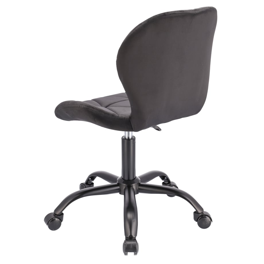 Krzesło biurowe welurowe ENDO czarne