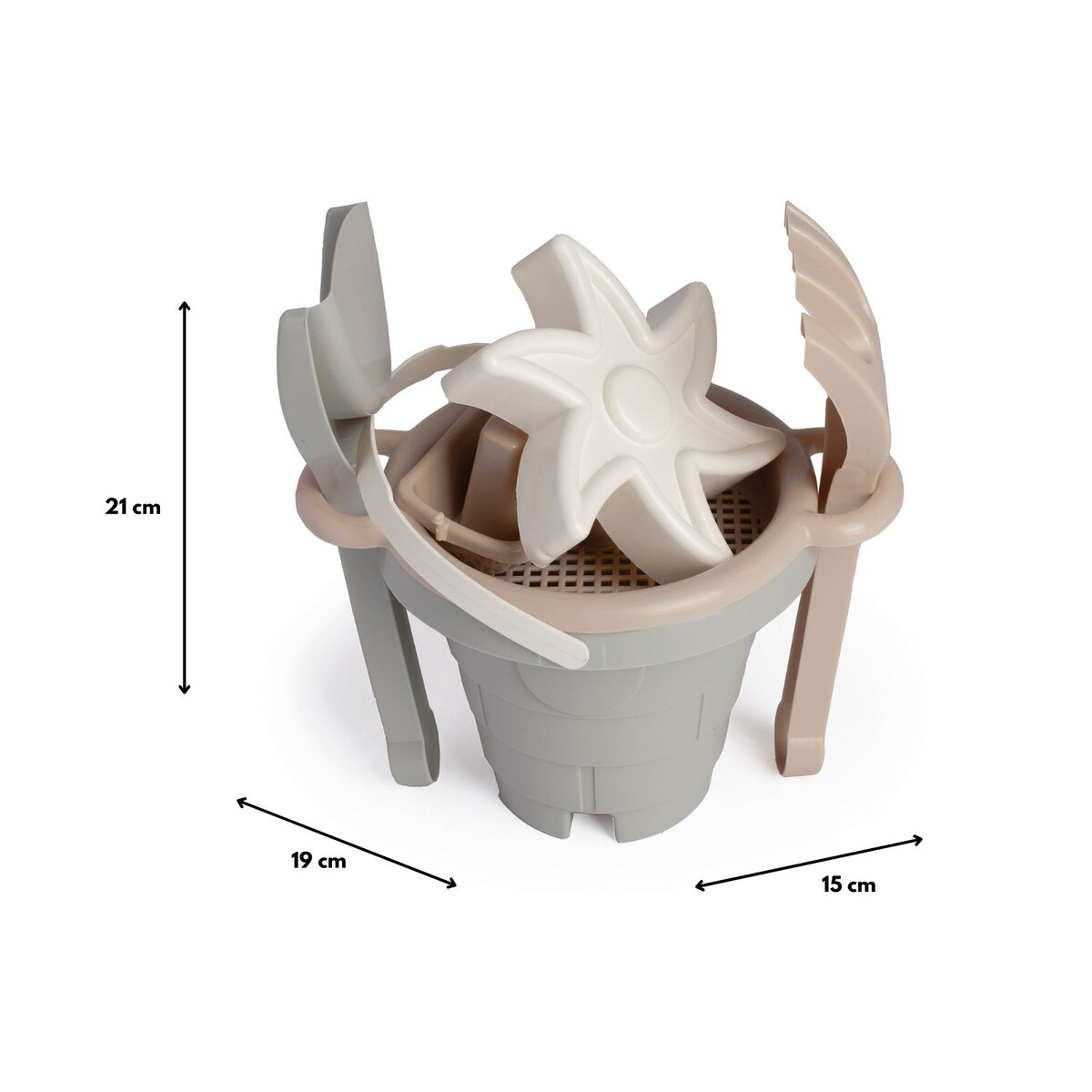 Biszkoptowa Chmurka Zamek zestaw do piasku 6 el.