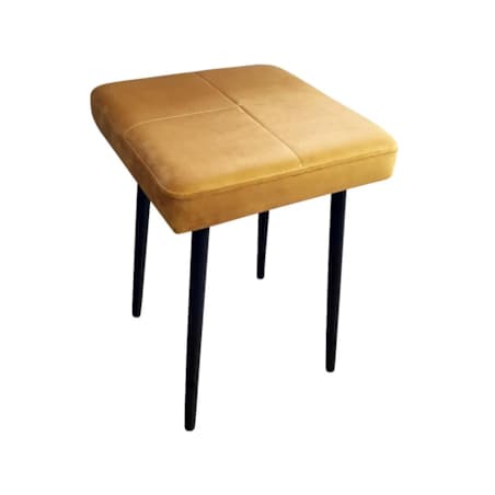 Taboret SQUARE MG VELVET musztardowy/curry