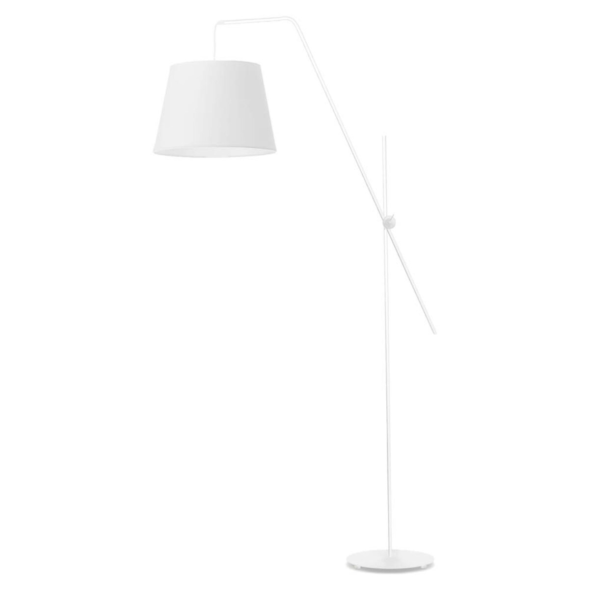 Lampa stojąca podłogowa przegubowa regulowana z abażurem stożek MODERN