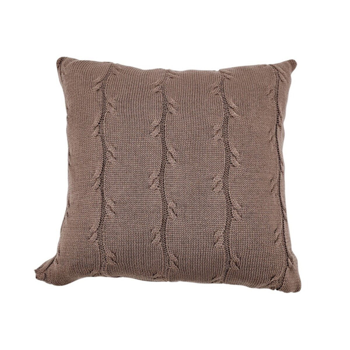 Poszewka dzianinowa na poduszkę Bawełna+Kaszmir 45x45 cm ROMA CHOCOLATE