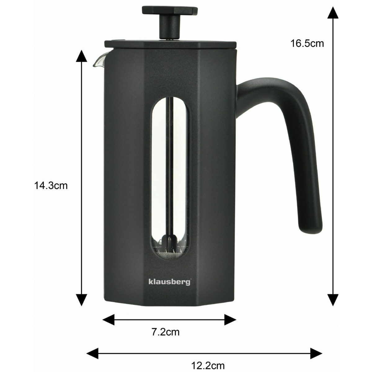Zaparzacz do kawy herbaty 0.35L French Press czarny KLAUSBERG
