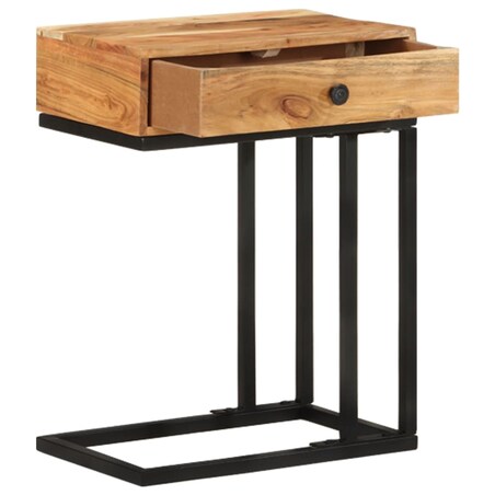 vidaXL Stolik boczny w kształcie U, 45x30x61 cm, lite drewno akacjowe