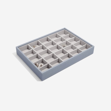 Szkatułka na biżuterię Stackers 25 komorowa classic szaroniebieska