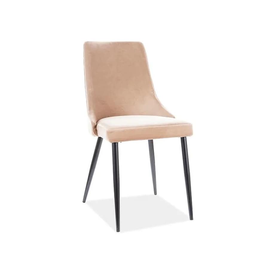 Krzesło PIANO B VELVET beżowe