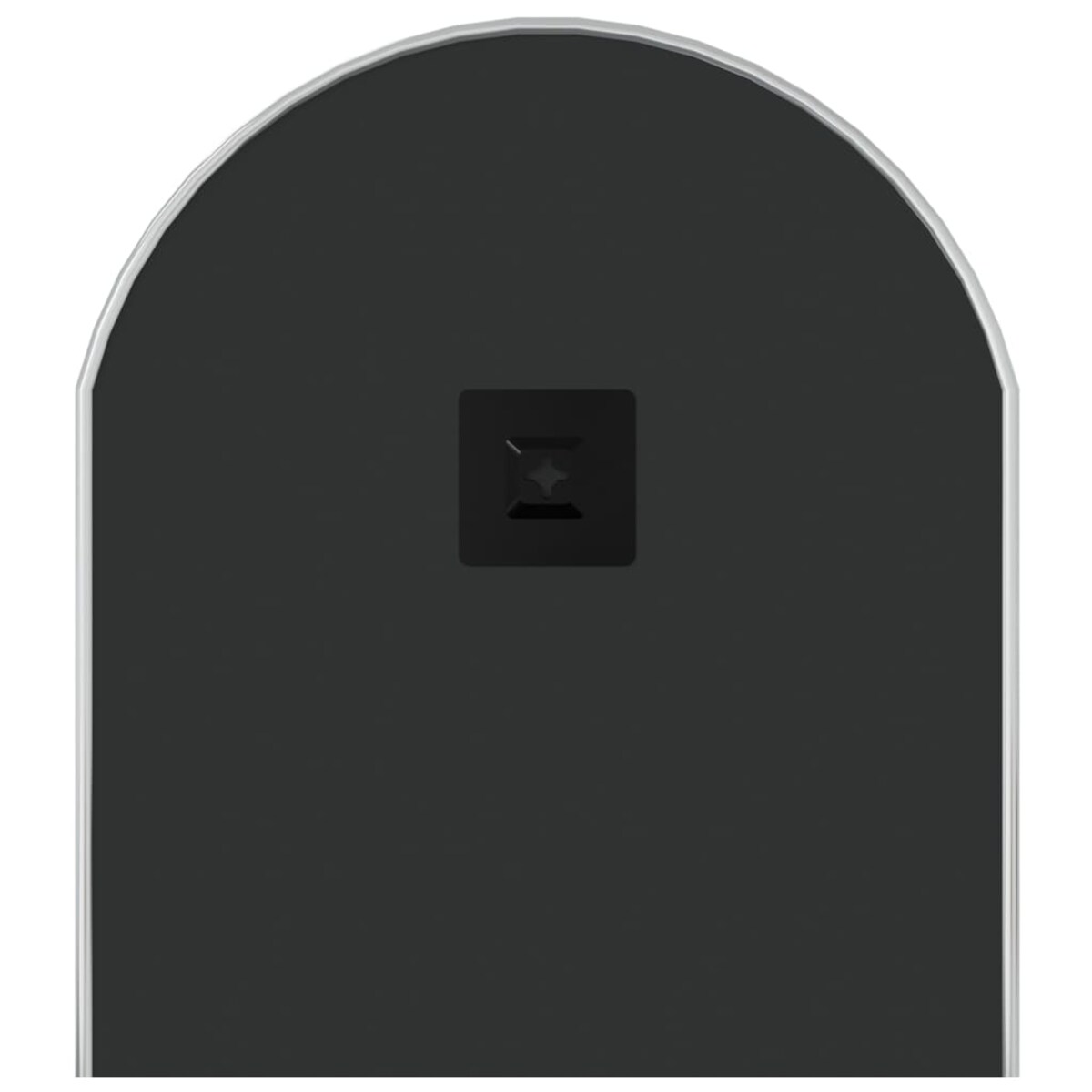 vidaXL Lustro ścienne, srebrne, 80x35 cm, owalne