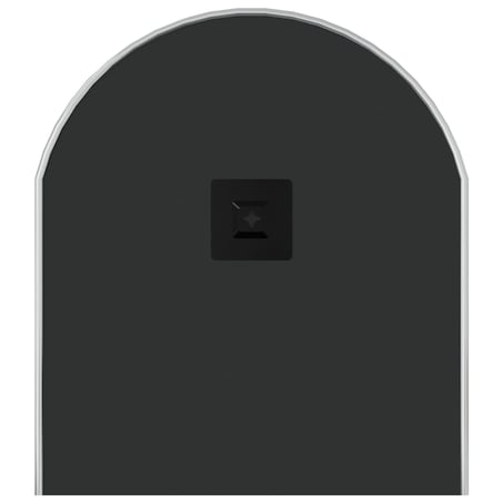 vidaXL Lustro ścienne, srebrne, 80x35 cm, owalne