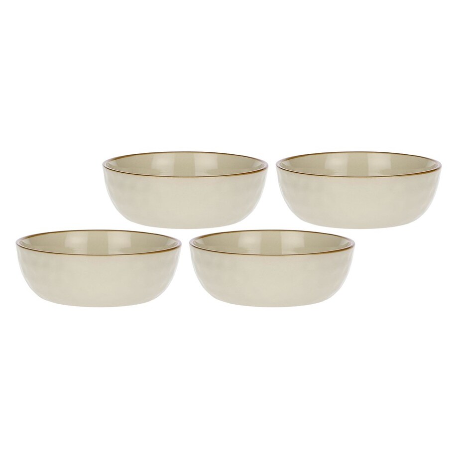Zestaw 4 misek do sałatek Concerto Avorio - Kość słoniowa, 20 cm