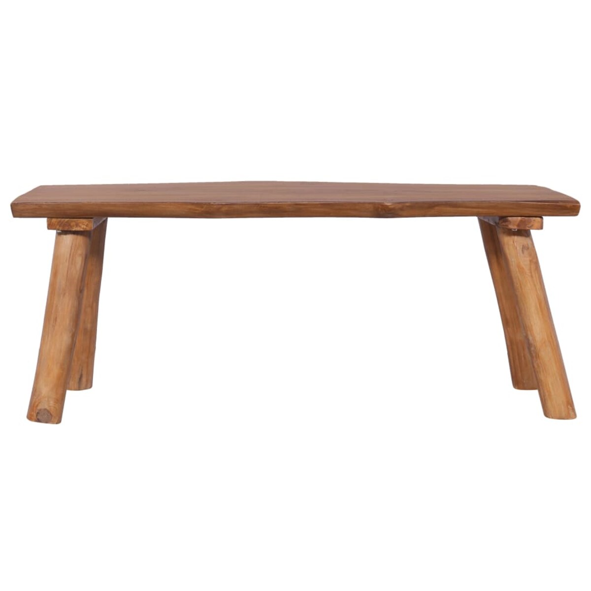 vidaXL Ławka ogrodowa, 120 cm, lite drewno tekowe