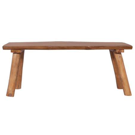 vidaXL Ławka ogrodowa, 120 cm, lite drewno tekowe