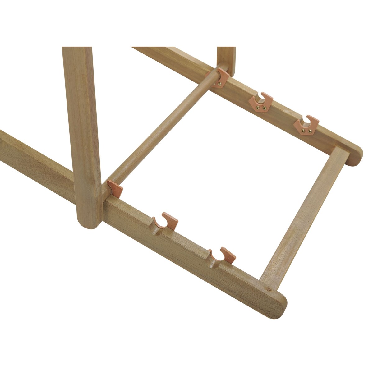 Leżak ogrodowy składany AVELLINO z zestawem wymiennych tkanin Drewno akacjowe Ciemnobrązowy