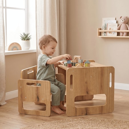 Stolik z krzesełkiem dla dzieci MINO 2-4 lat zestaw do pokoju Verk.design