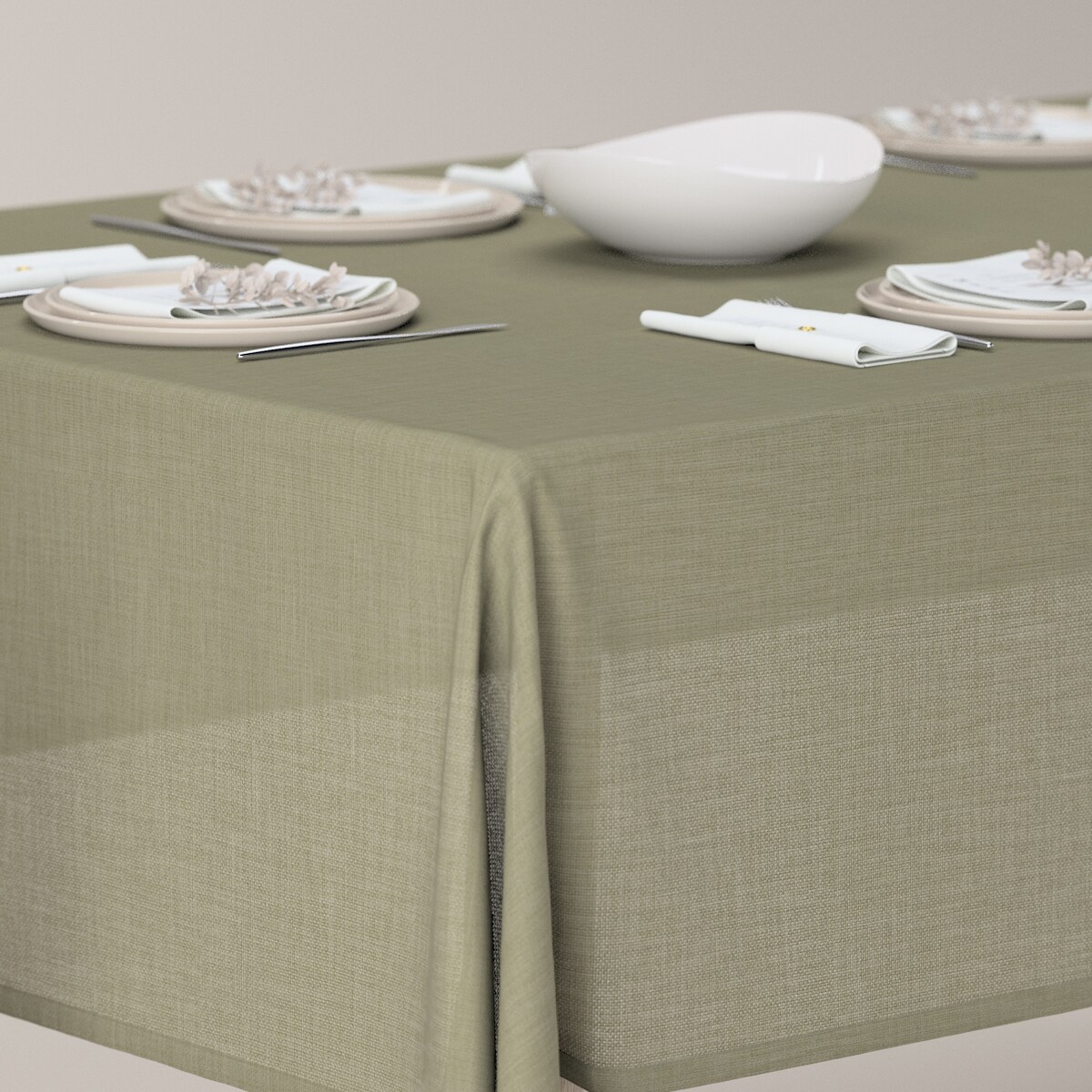 Obrus prostokątny 130 x 210 cm zielony