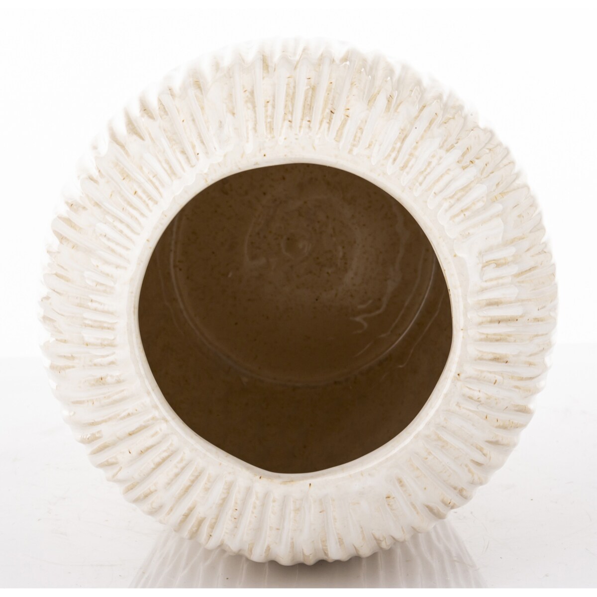 Osłonka wazon ceramiczny 24,5x16x16 cm FIBI-3 biały
