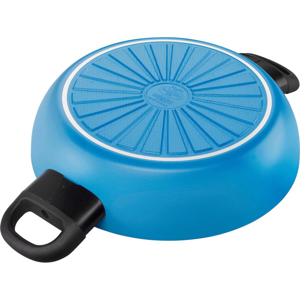 BALLARINI CAPRERA Patelnia głęboka 2H z pokrywką 28 cm niebieska