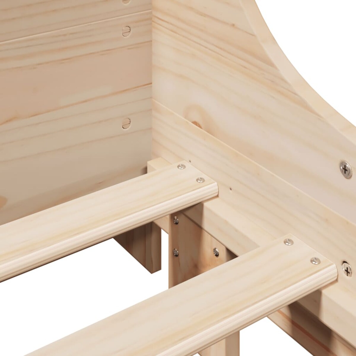 vidaXL Rama łóżka bez materaca, 90x200 cm, lite drewno sosnowe