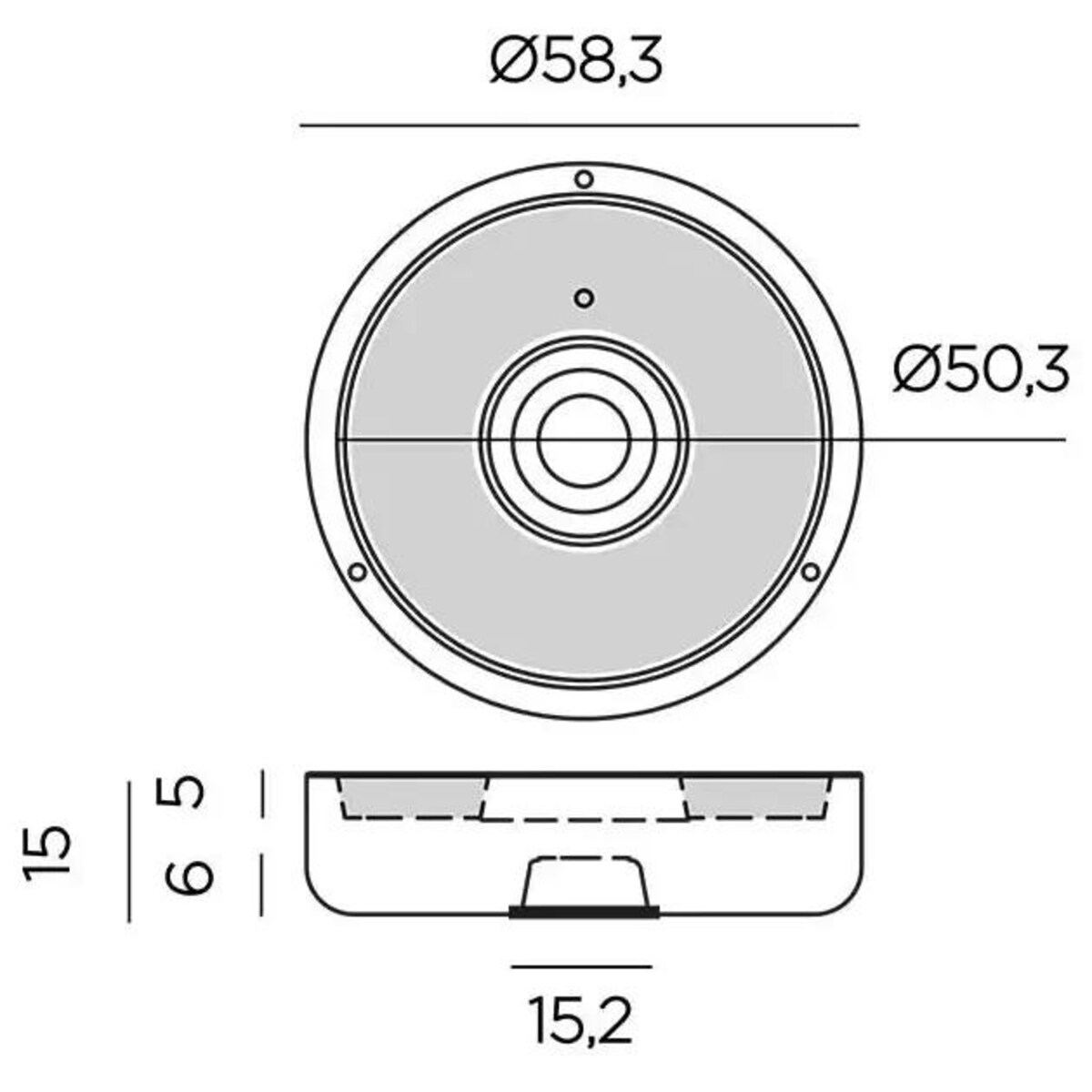Okrągła wisząca donica zewnętrzna Elba LUMELB059XXHWNW King Home IP54 biała