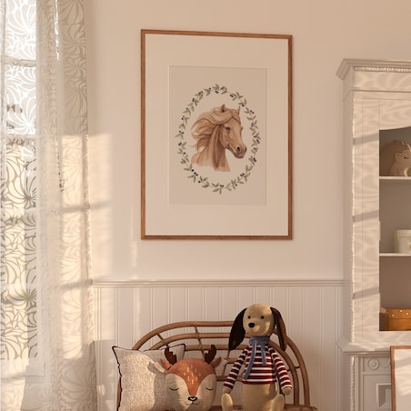 Plakat dla dzieci Koń Kasztan 20x30