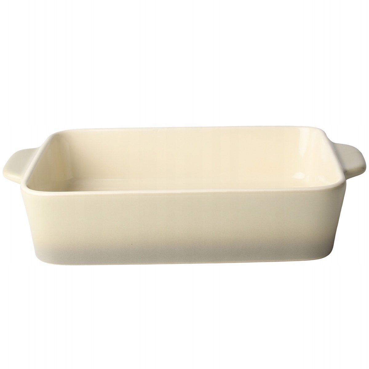 NACZYNIE ŻAROODPORNE CERAMICZNE DUŻE DO ZAPIEKANIA PIEKARNIKA BEŻOWE 27cm