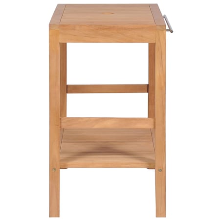 vidaXL Szafka łazienkowa pod umywalkę, lite drewno tekowe, 74x45x75 cm